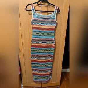 Multicolor Striped Maxi Dress